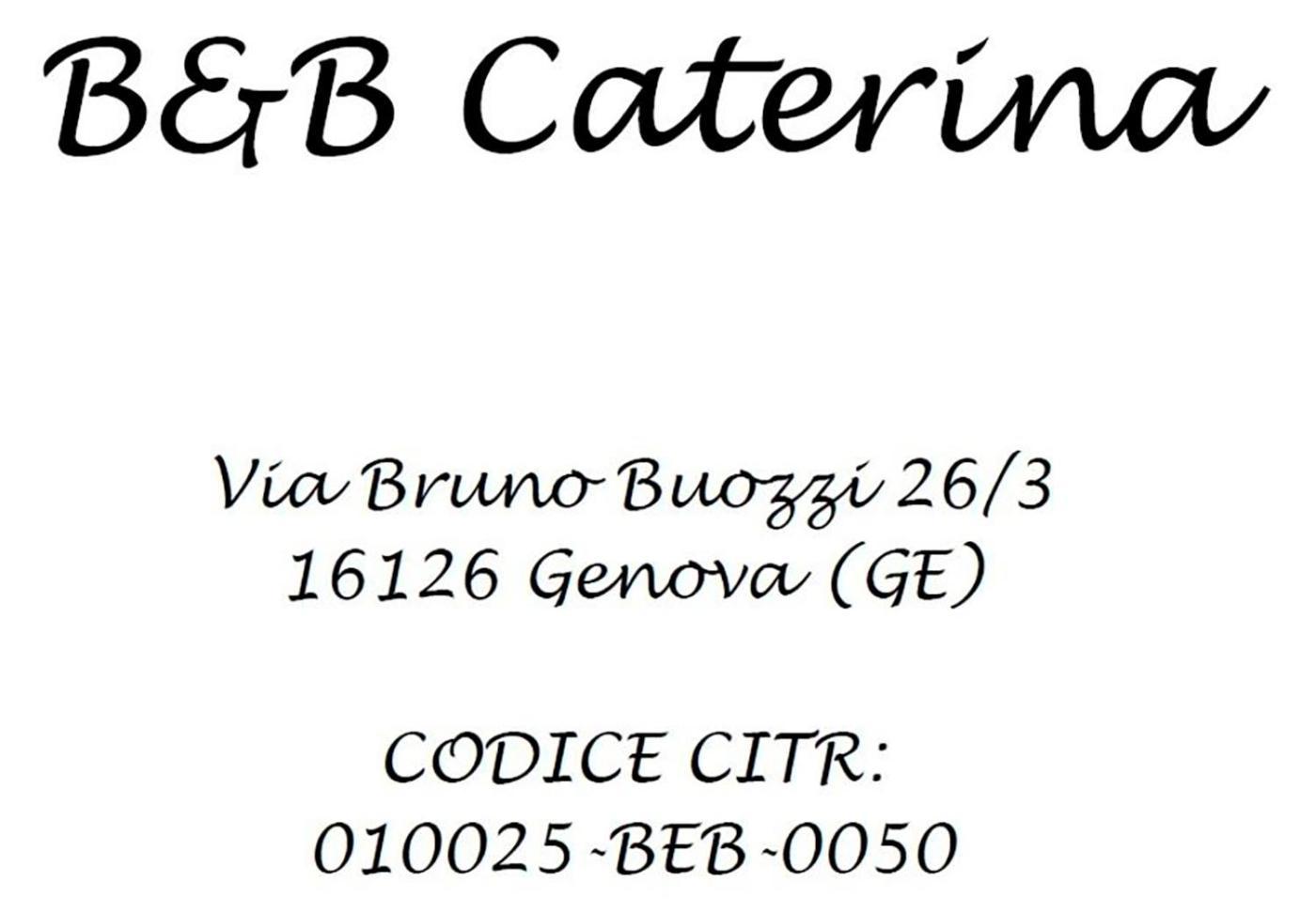 B&B Caterina Génova Exterior foto